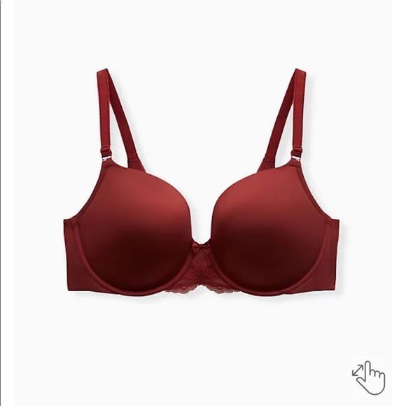 BURGUNDY RED SHINE 360° BACK SMOOTHING™ PUSH-UP T-SHIRT BRA- out of stock - Picture 7 of 10